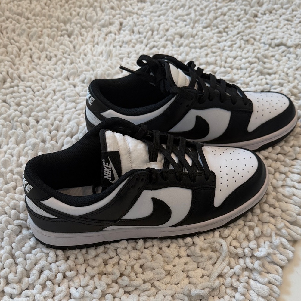 Nike Women’s Dunk Low Classic Black and White Sneakers, size 9.5 (never worn)